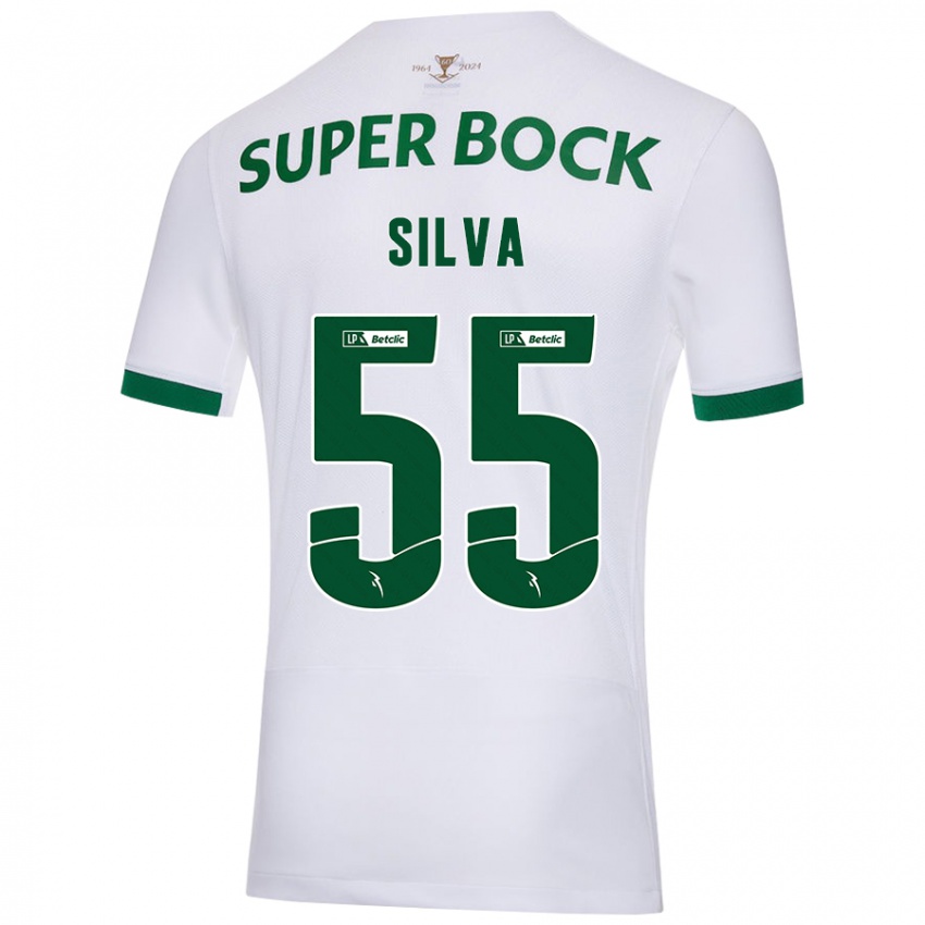 Herren José Silva #55 Weiß Grün Auswärtstrikot Trikot 2024/25 T-Shirt Österreich