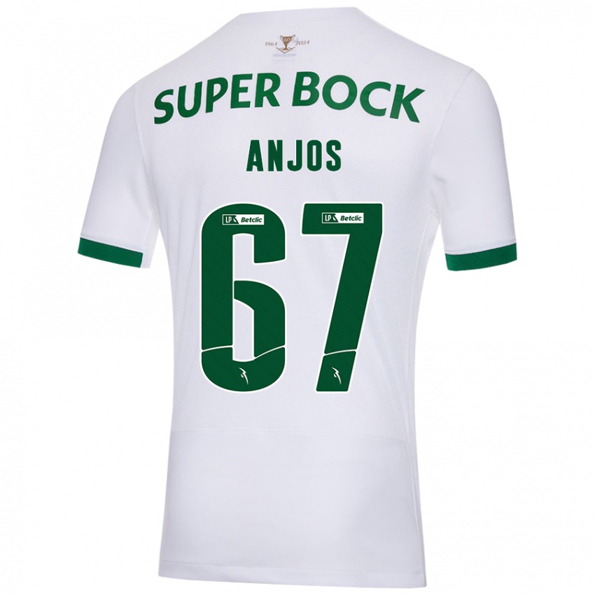 Herren Lucas Anjos #67 Weiß Grün Auswärtstrikot Trikot 2024/25 T-Shirt Österreich