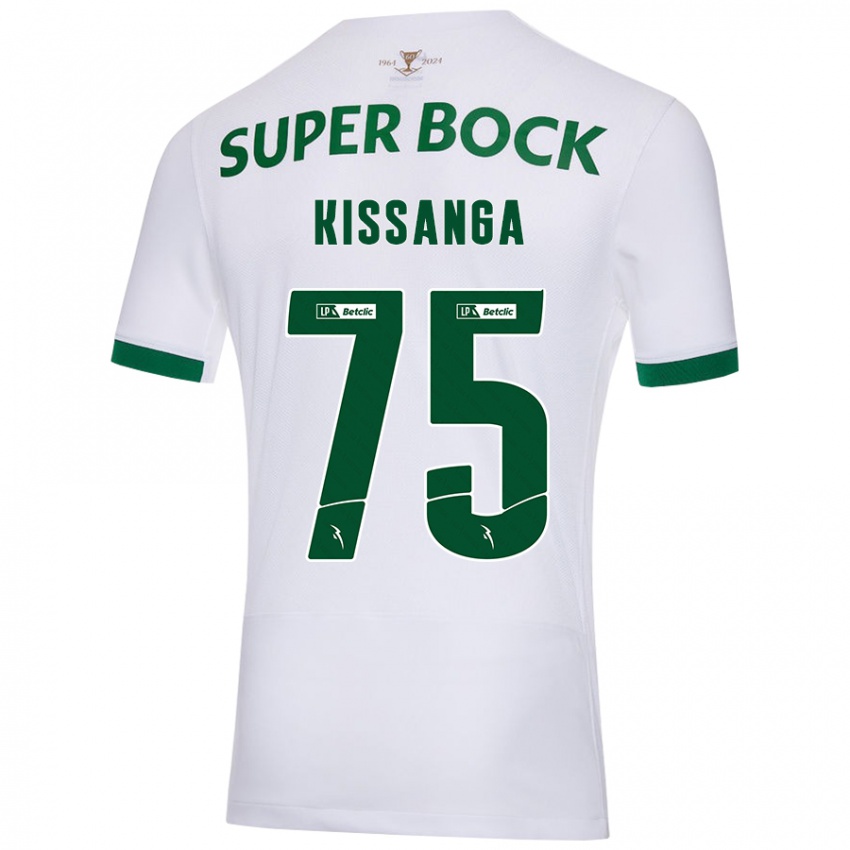 Herren Manuel Kissanga #75 Weiß Grün Auswärtstrikot Trikot 2024/25 T-Shirt Österreich