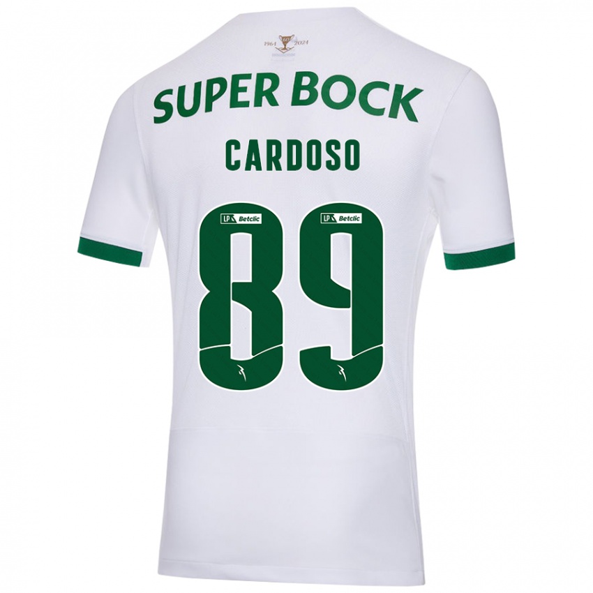 Herren Nilton Cardoso #89 Weiß Grün Auswärtstrikot Trikot 2024/25 T-Shirt Österreich