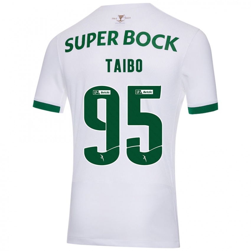 Herren Lucas Taibo #95 Weiß Grün Auswärtstrikot Trikot 2024/25 T-Shirt Österreich