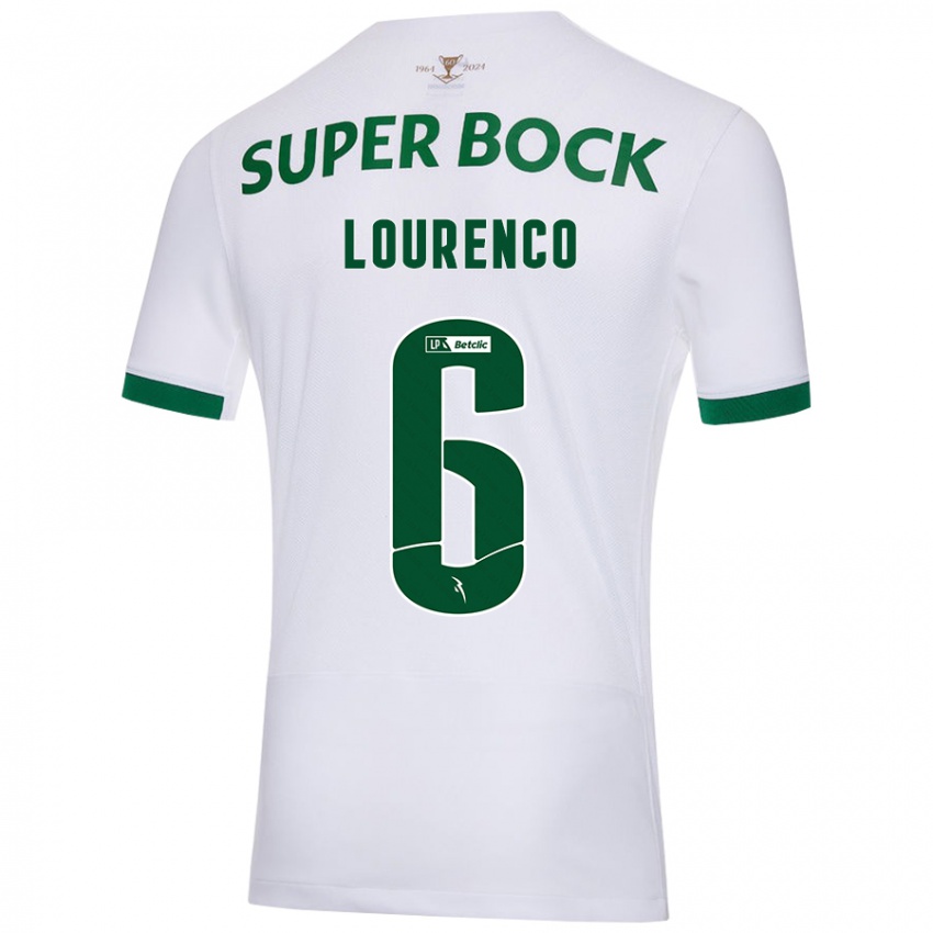 Herren Bruna Lourenço Urbano Costa #6 Weiß Grün Auswärtstrikot Trikot 2024/25 T-Shirt Österreich