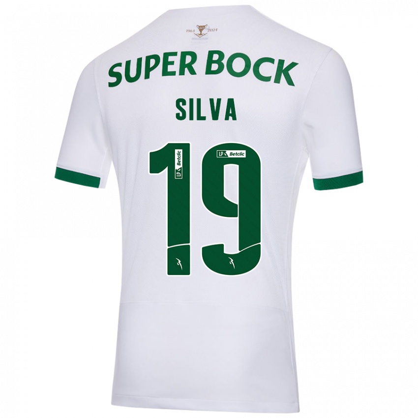 Herren Diana Silva #19 Weiß Grün Auswärtstrikot Trikot 2024/25 T-Shirt Österreich