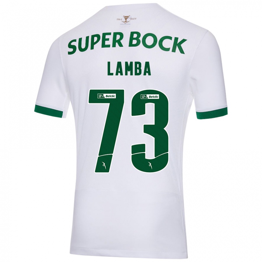 Herren Chico Lamba #73 Weiß Grün Auswärtstrikot Trikot 2024/25 T-Shirt Österreich