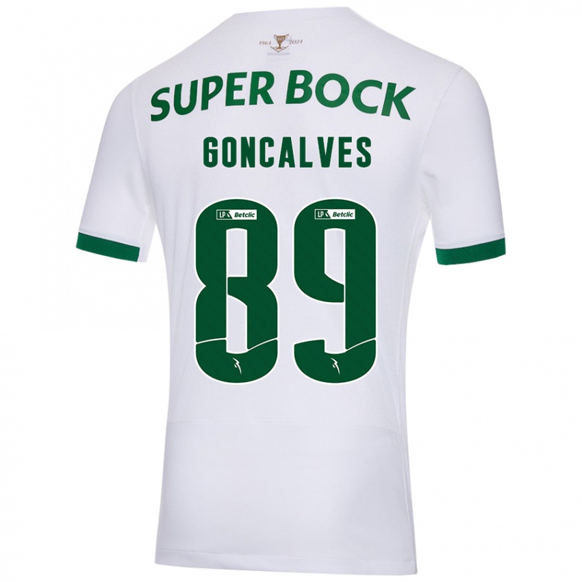 Herren Andre Goncalves #89 Weiß Grün Auswärtstrikot Trikot 2024/25 T-Shirt Österreich