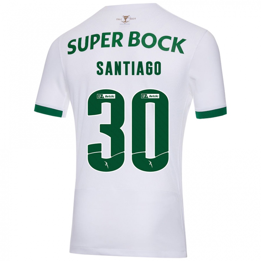 Herren Carolina Santiago #30 Weiß Grün Auswärtstrikot Trikot 2024/25 T-Shirt Österreich