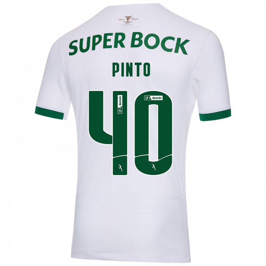 Herren Rita Pinto De Almeida #40 Weiß Grün Auswärtstrikot Trikot 2024/25 T-Shirt Österreich