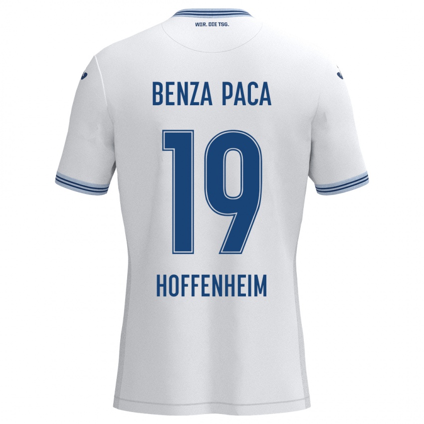 Herren Lynes Benza Paca #19 Weiß Blau Auswärtstrikot Trikot 2024/25 T-Shirt Österreich