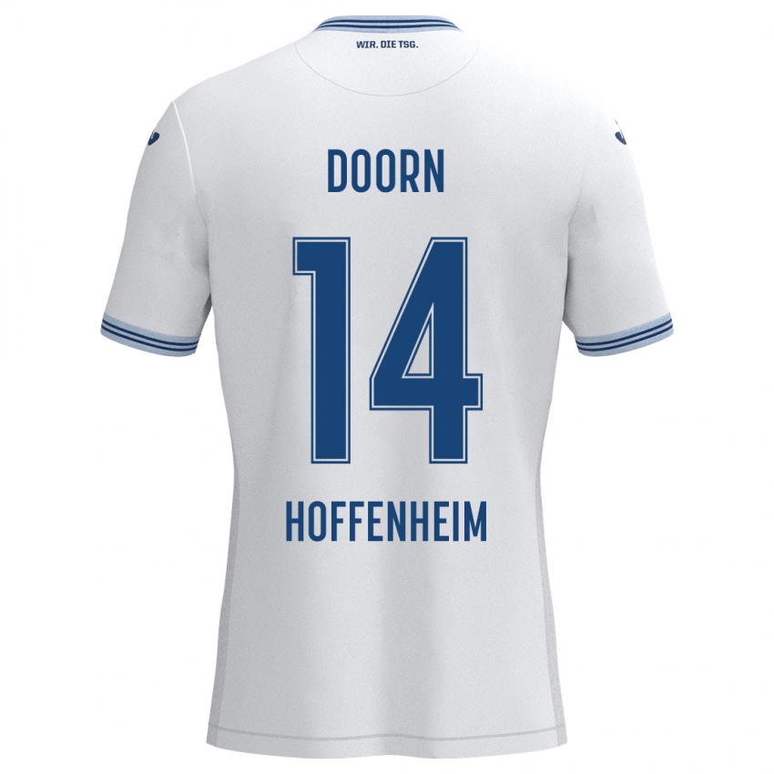 Herren Lisa Doorn #14 Weiß Blau Auswärtstrikot Trikot 2024/25 T-Shirt Österreich