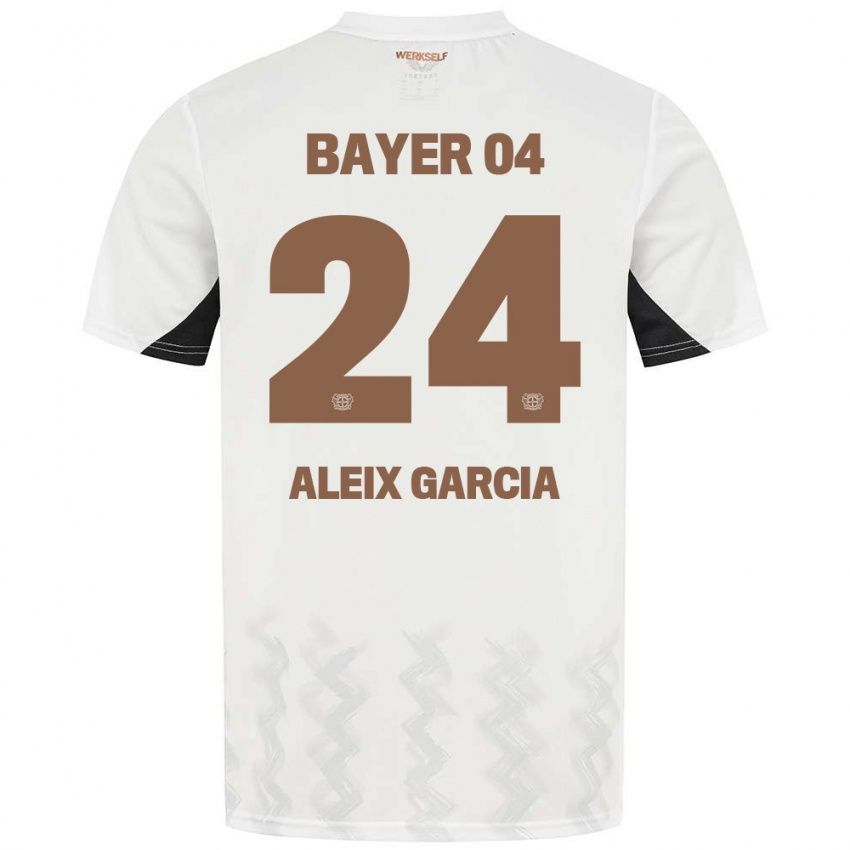 Herren Aleix García #24 Weiß Schwarz Auswärtstrikot Trikot 2024/25 T-Shirt Österreich