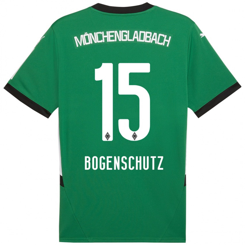 Herren Kerstin Bogenschutz #15 Grün Weiß Auswärtstrikot Trikot 2024/25 T-Shirt Österreich