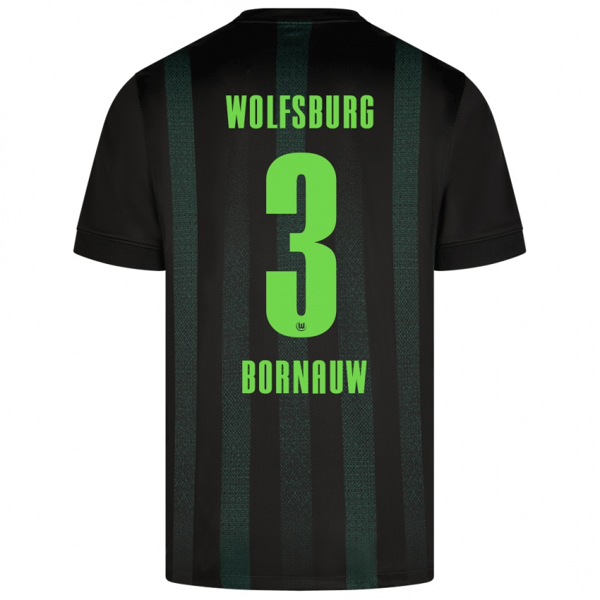 Herren Sebastiaan Bornauw #3 Dunkelgrün Auswärtstrikot Trikot 2024/25 T-Shirt Österreich