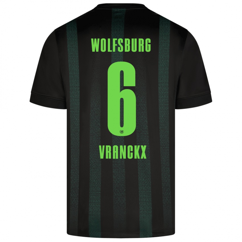 Herren Aster Vranckx #6 Dunkelgrün Auswärtstrikot Trikot 2024/25 T-Shirt Österreich