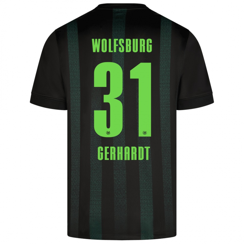 Herren Yannick Gerhardt #31 Dunkelgrün Auswärtstrikot Trikot 2024/25 T-Shirt Österreich