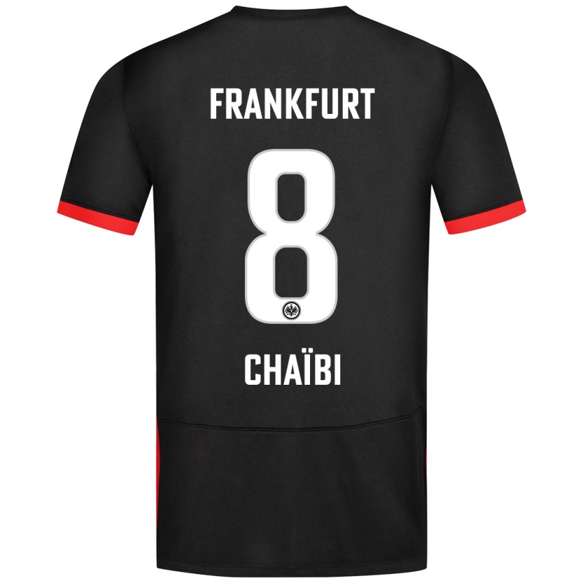 Herren Farès Chaïbi #8 Schwarz Auswärtstrikot Trikot 2024/25 T-Shirt Österreich