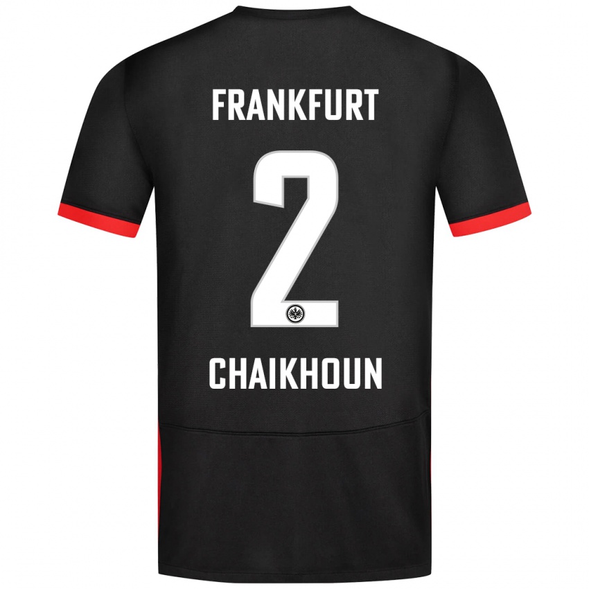 Herren Ayoub Chaikhoun #2 Schwarz Auswärtstrikot Trikot 2024/25 T-Shirt Österreich