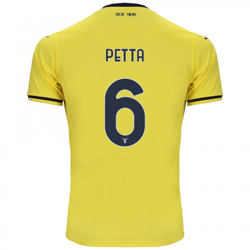 Herren Andrea Petta #6 Gelb Auswärtstrikot Trikot 2024/25 T-Shirt Österreich