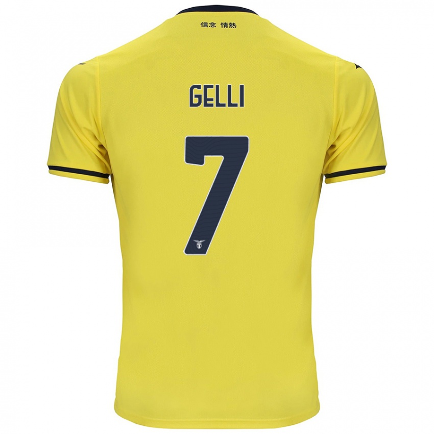 Herren Valerio Gelli #7 Gelb Auswärtstrikot Trikot 2024/25 T-Shirt Österreich