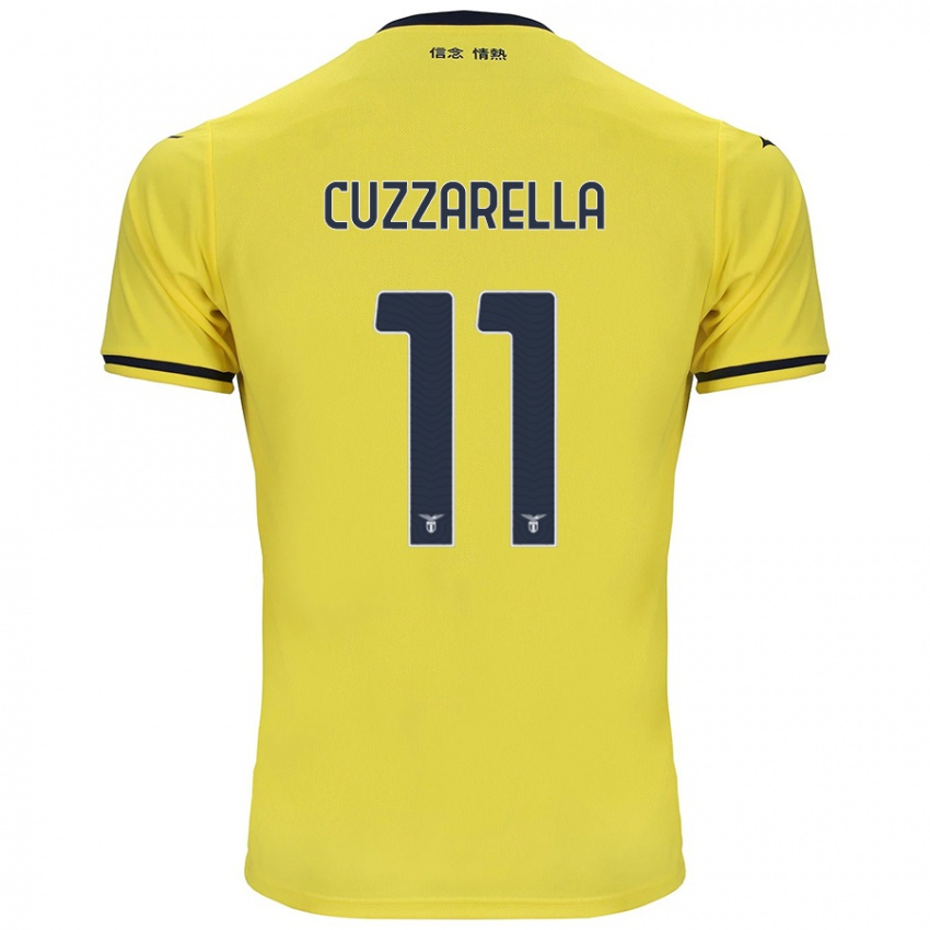 Herren Cristian Cuzzarella #11 Gelb Auswärtstrikot Trikot 2024/25 T-Shirt Österreich