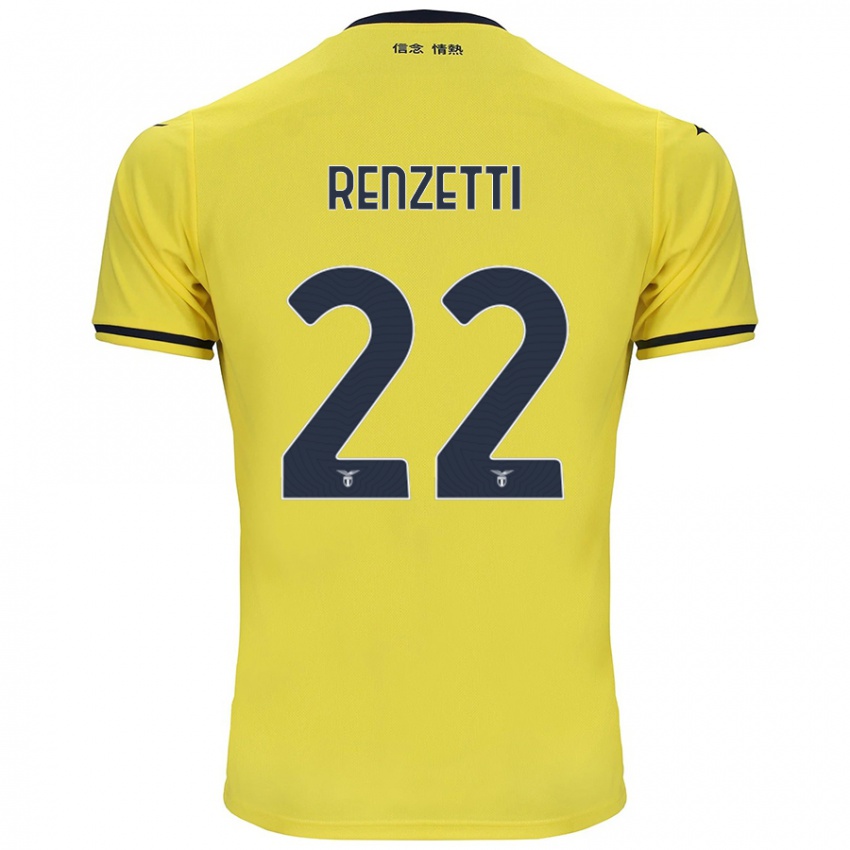 Herren Davide Renzetti #22 Gelb Auswärtstrikot Trikot 2024/25 T-Shirt Österreich