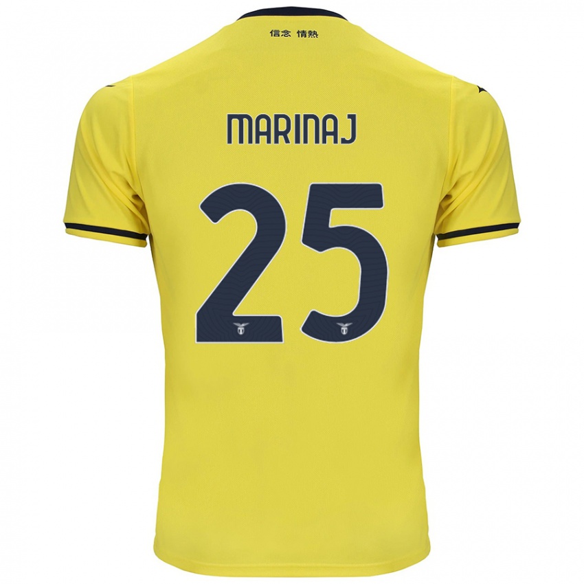 Herren Kledi Marinaj #25 Gelb Auswärtstrikot Trikot 2024/25 T-Shirt Österreich