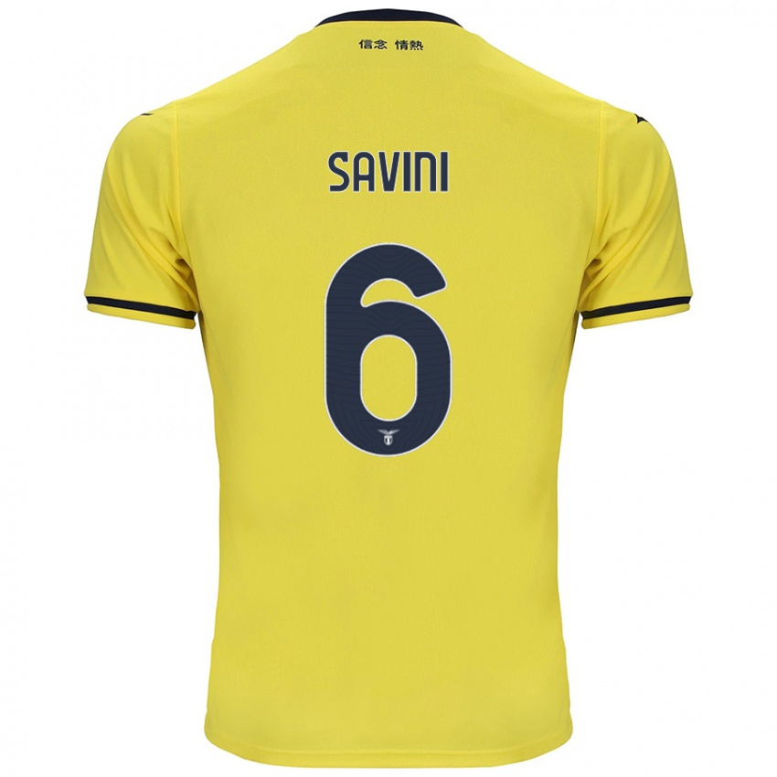 Herren Federica Savini #6 Gelb Auswärtstrikot Trikot 2024/25 T-Shirt Österreich