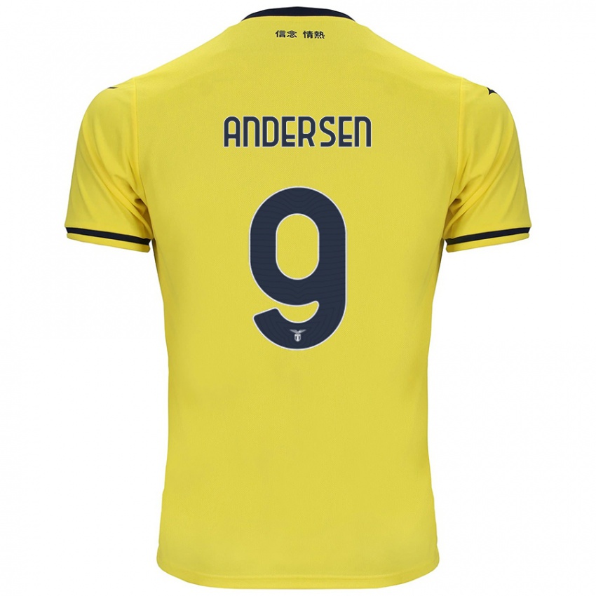 Herren Signe Holt Andersen #9 Gelb Auswärtstrikot Trikot 2024/25 T-Shirt Österreich