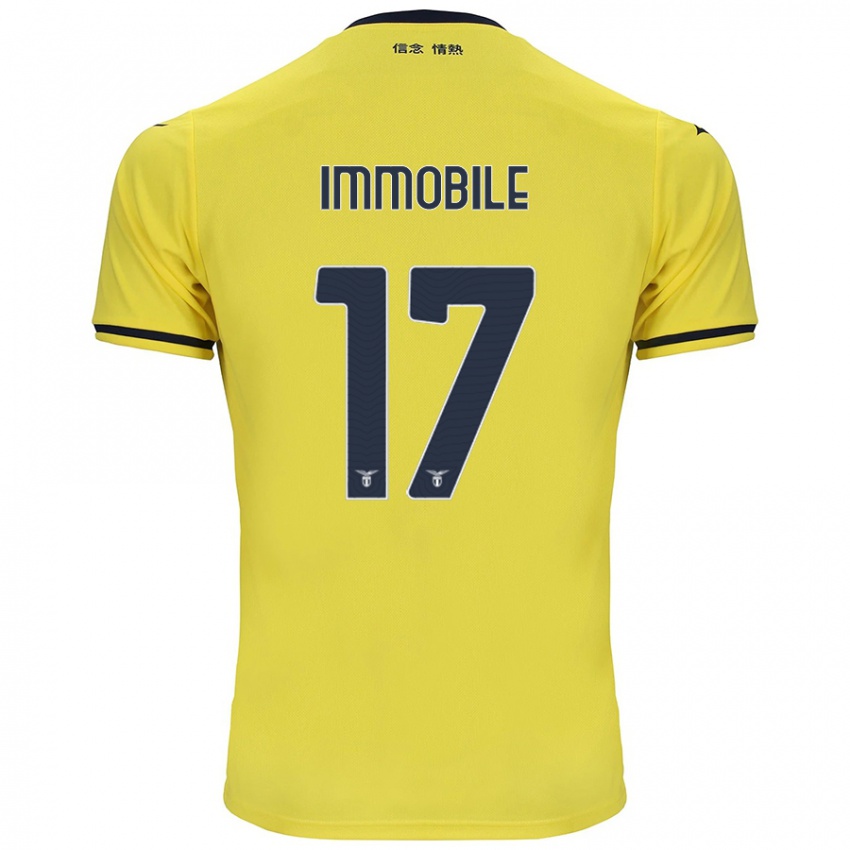 Herren Ciro Immobile #17 Gelb Auswärtstrikot Trikot 2024/25 T-Shirt Österreich