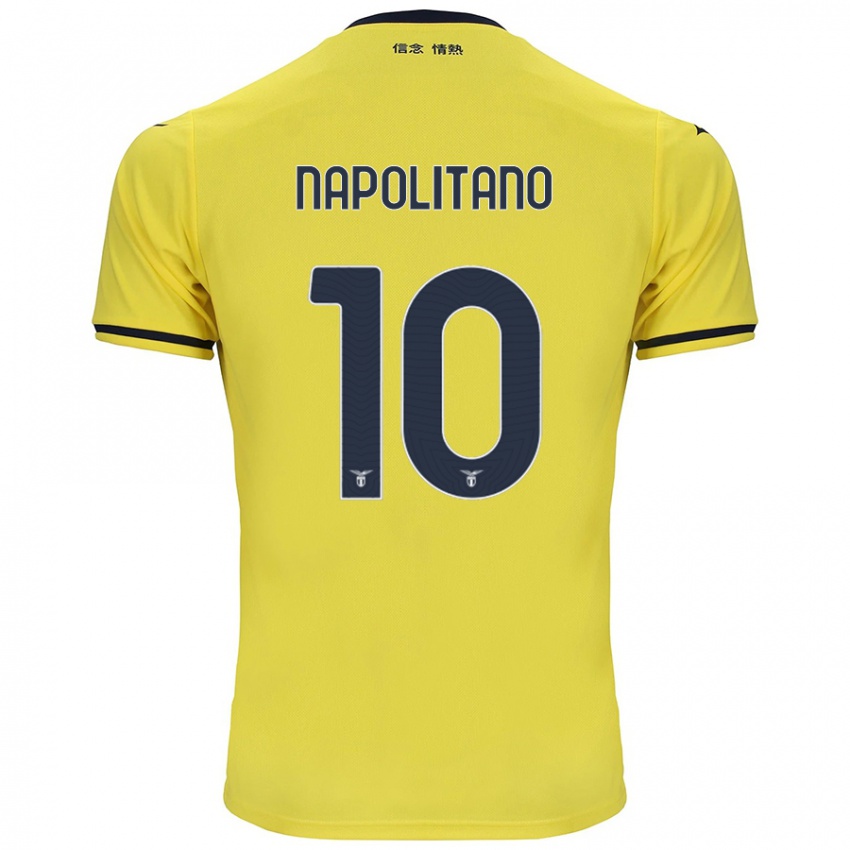 Herren Luca Napolitano #10 Gelb Auswärtstrikot Trikot 2024/25 T-Shirt Österreich