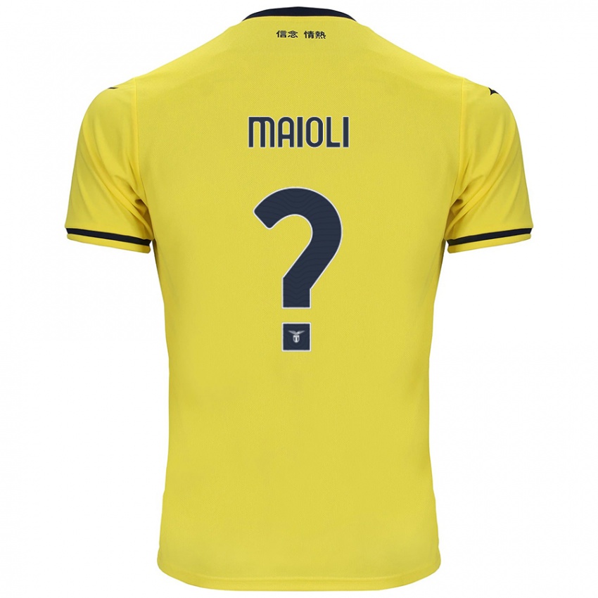 Herren Francesco Maioli #0 Gelb Auswärtstrikot Trikot 2024/25 T-Shirt Österreich