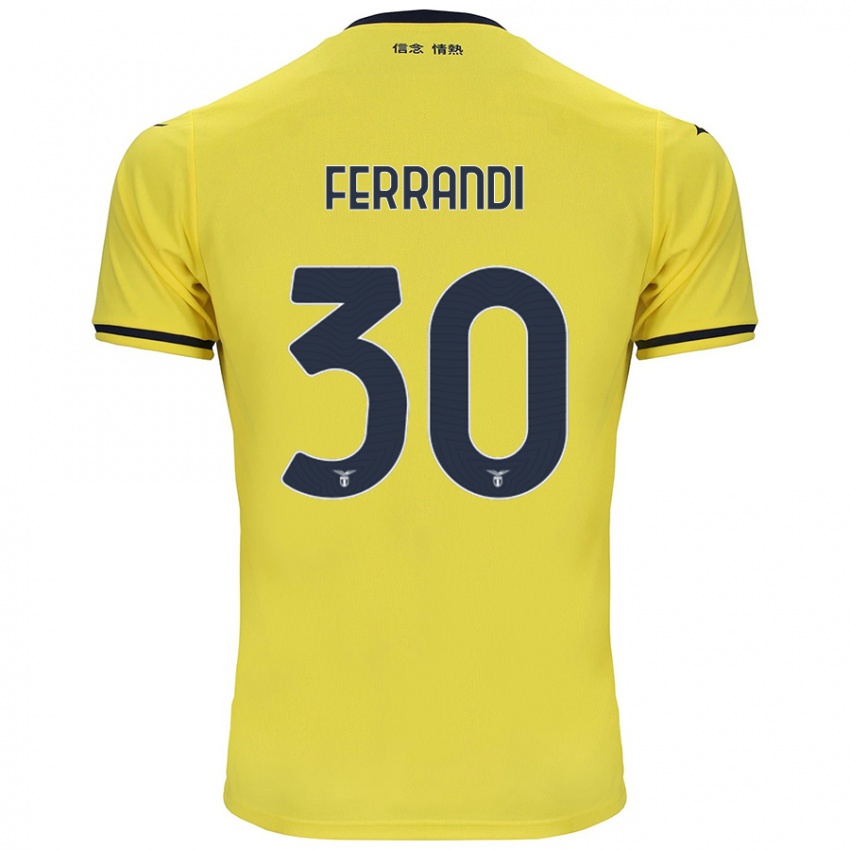 Herren Giulia Ferrandi #30 Gelb Auswärtstrikot Trikot 2024/25 T-Shirt Österreich