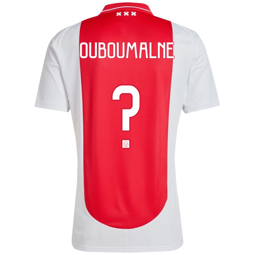 Damen Abdessalam Ouboumalne #0 Rot Weiß Heimtrikot Trikot 2024/25 T-Shirt Österreich