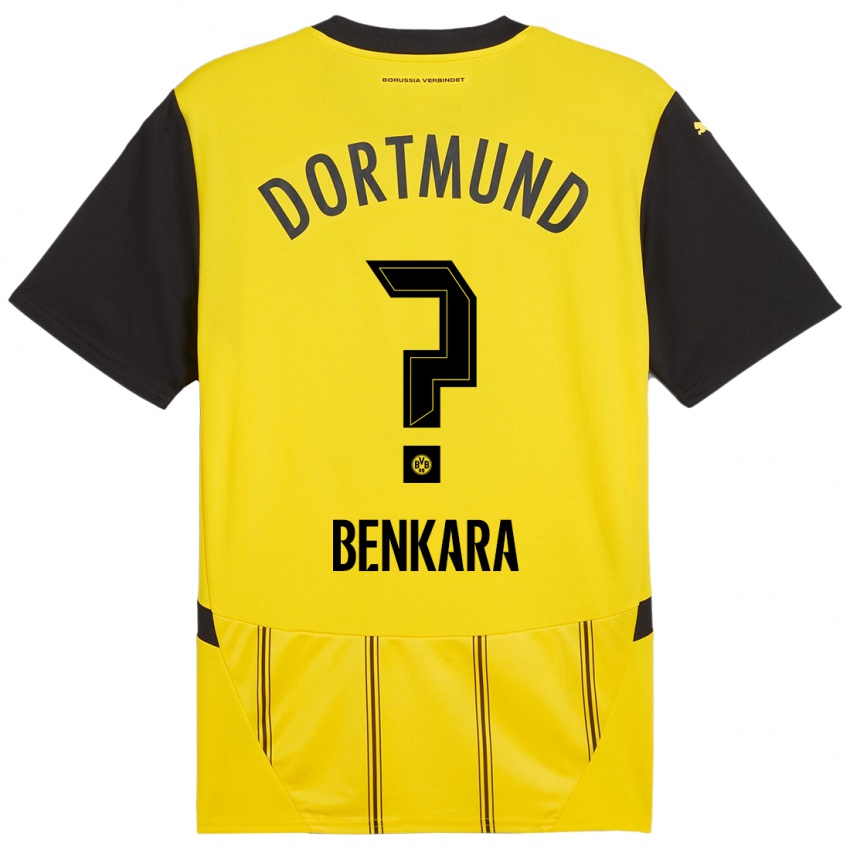 Damen Elias Benkara #0 Gelb Schwarz Heimtrikot Trikot 2024/25 T-Shirt Österreich