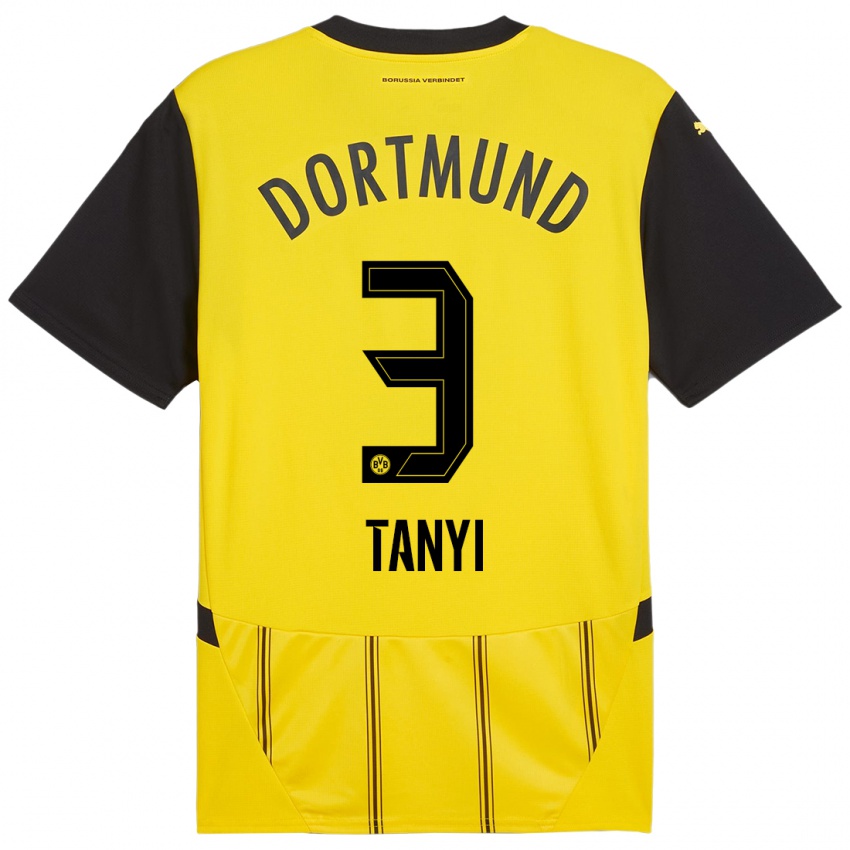 Damen Paul Tanyi #3 Gelb Schwarz Heimtrikot Trikot 2024/25 T-Shirt Österreich