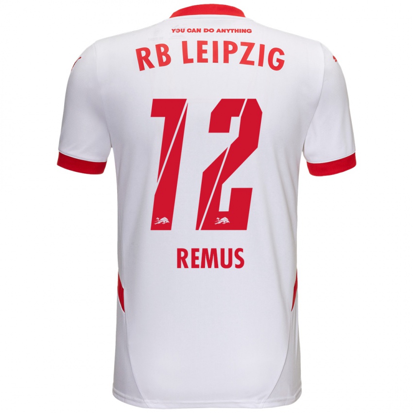 Damen Niklas Remus #12 Weiß Rot Heimtrikot Trikot 2024/25 T-Shirt Österreich