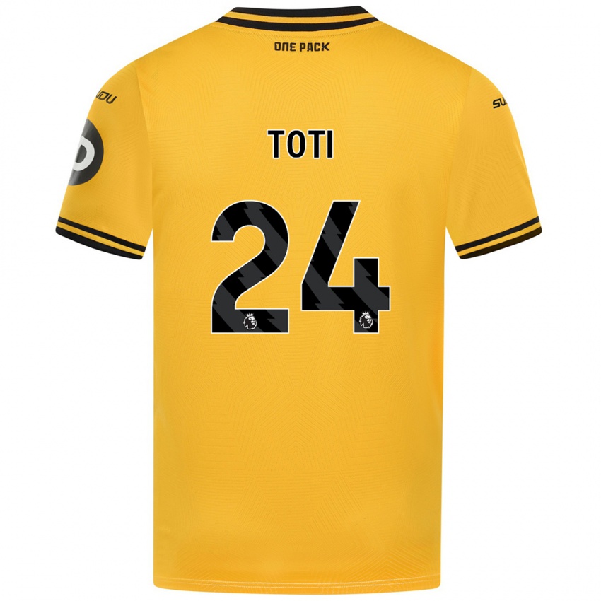 Damen Toti #24 Gelb Heimtrikot Trikot 2024/25 T-Shirt Österreich