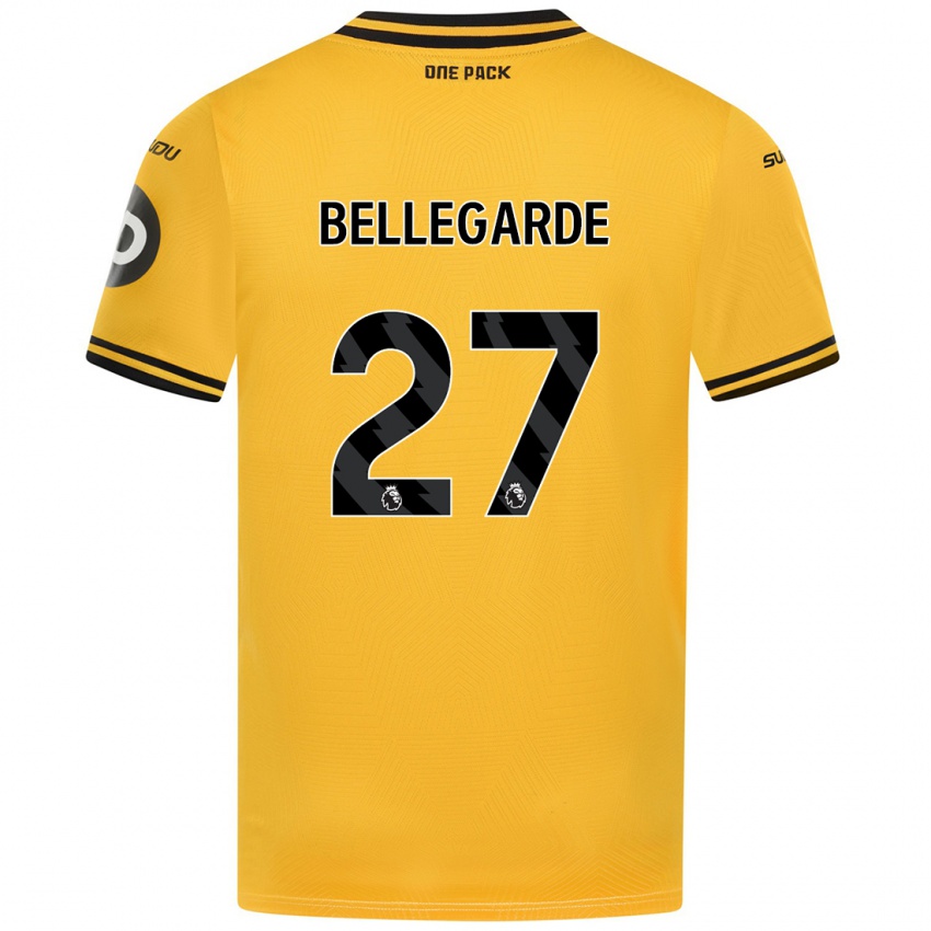 Damen Jean-Ricner Bellegarde #27 Gelb Heimtrikot Trikot 2024/25 T-Shirt Österreich