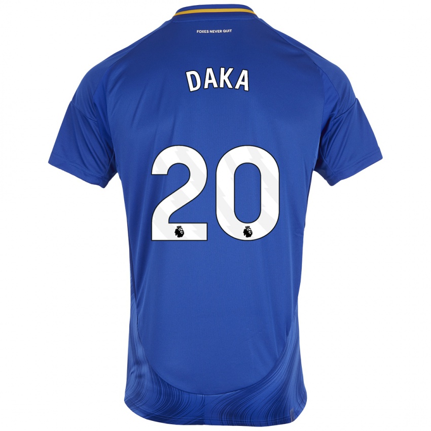 Damen Patson Daka #20 Blau Weiß Heimtrikot Trikot 2024/25 T-Shirt Österreich