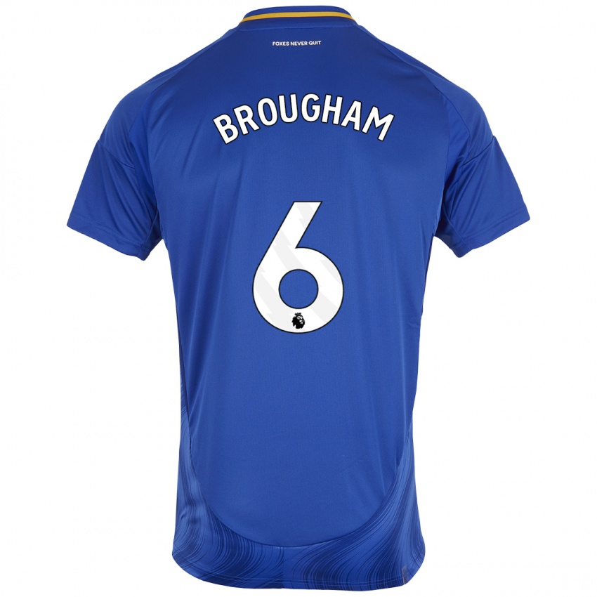 Damen Georgia Brougham #6 Blau Weiß Heimtrikot Trikot 2024/25 T-Shirt Österreich