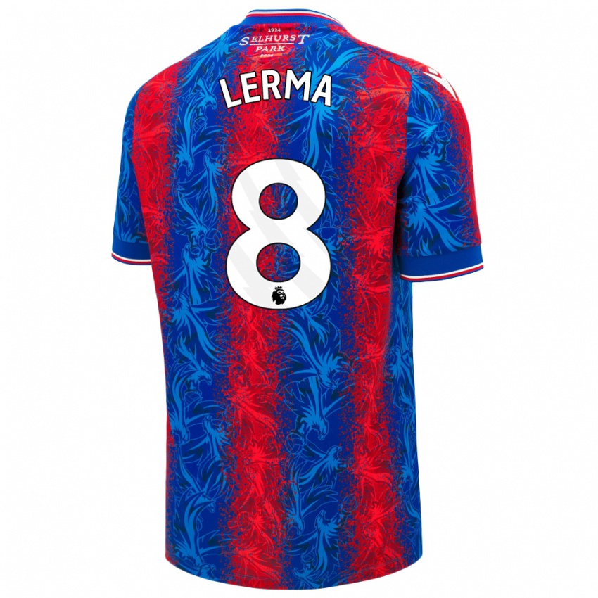 Damen Jefferson Lerma #8 Rot Blauen Streifen Heimtrikot Trikot 2024/25 T-Shirt Österreich