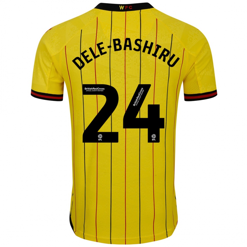 Damen Tom Dele-Bashiru #24 Gelb Schwarz Heimtrikot Trikot 2024/25 T-Shirt Österreich