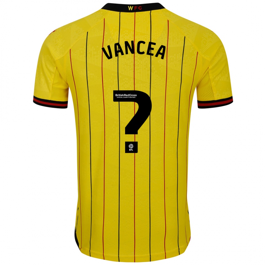 Damen Raul Vancea #0 Gelb Schwarz Heimtrikot Trikot 2024/25 T-Shirt Österreich