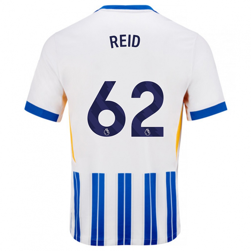 Damen Tommy Reid #62 Weiß Blaue Nadelstreifen Heimtrikot Trikot 2024/25 T-Shirt Österreich