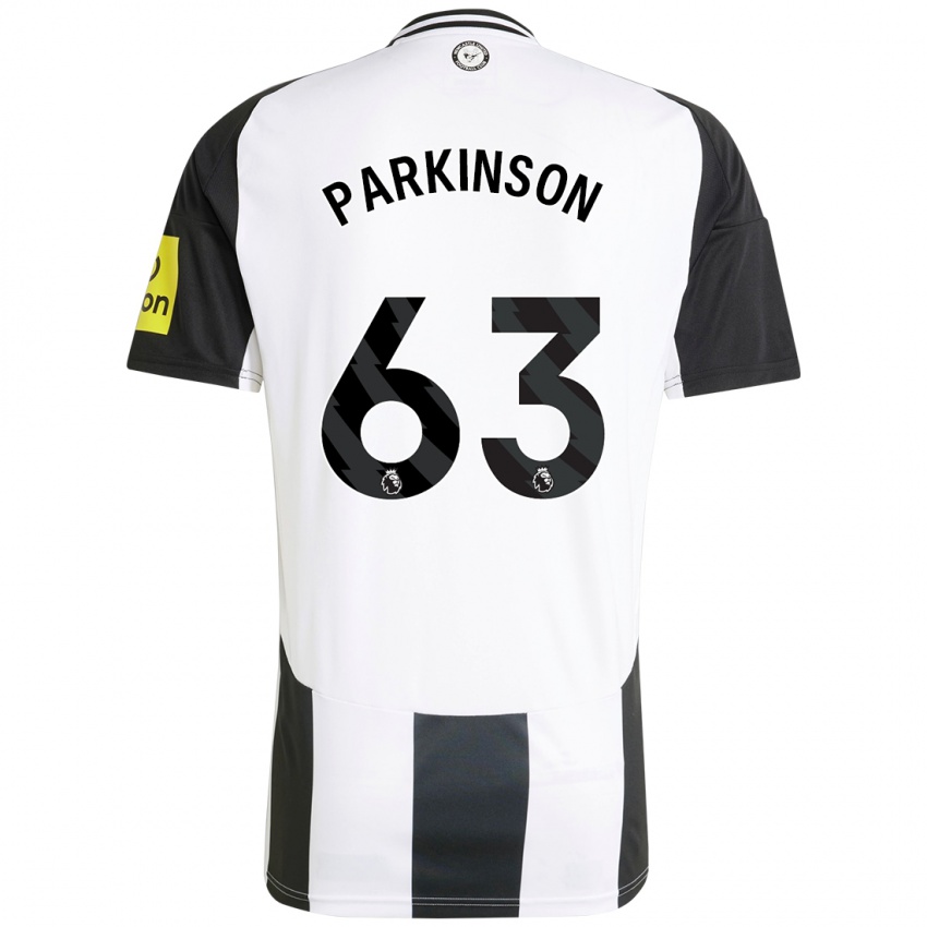 Damen Ben Parkinson #63 Weiß Schwarz Heimtrikot Trikot 2024/25 T-Shirt Österreich