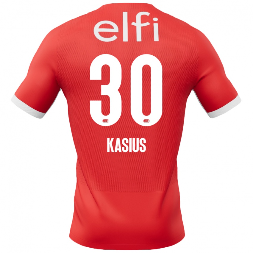 Damen Denso Kasius #30 Rot Weiß Heimtrikot Trikot 2024/25 T-Shirt Österreich