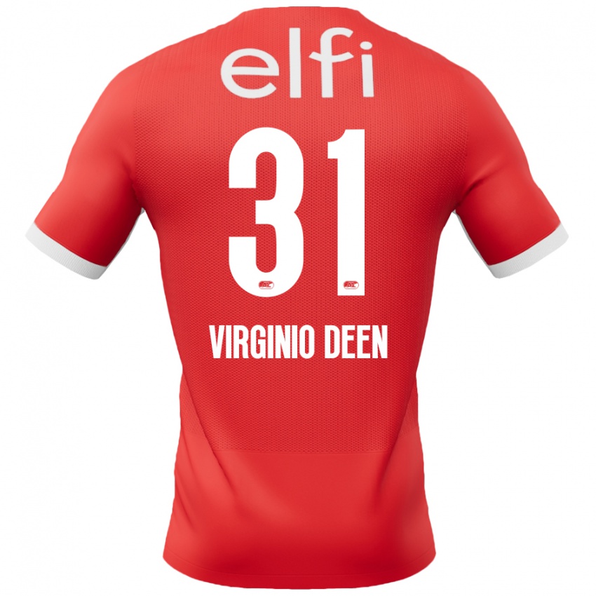 Damen Daniël Virginio Deen #31 Rot Weiß Heimtrikot Trikot 2024/25 T-Shirt Österreich