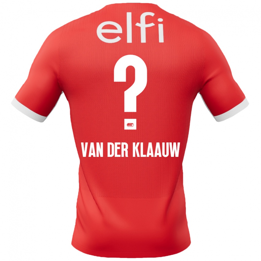 Damen Deacon Van Der Klaauw #0 Rot Weiß Heimtrikot Trikot 2024/25 T-Shirt Österreich