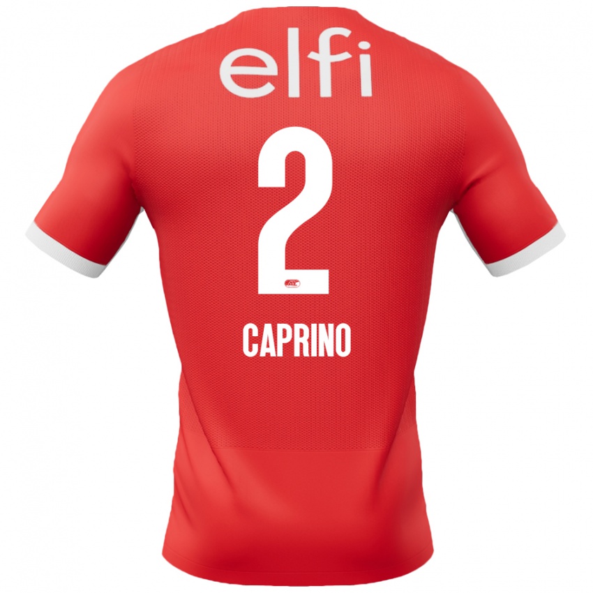 Damen Ginia Caprino #2 Rot Weiß Heimtrikot Trikot 2024/25 T-Shirt Österreich