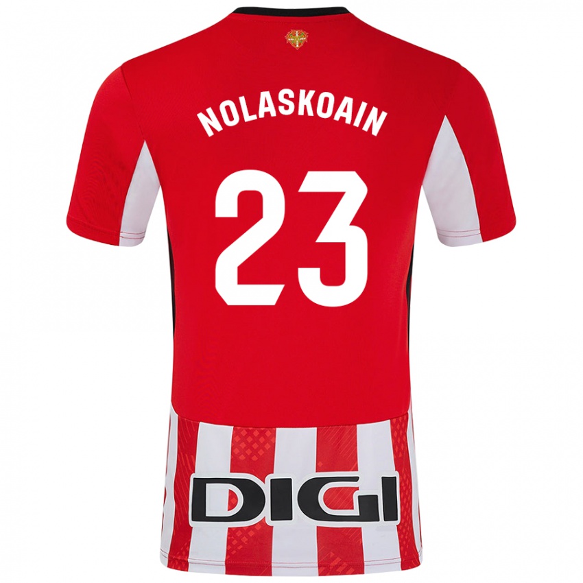 Damen Peru Nolaskoain #23 Rot Weiß Heimtrikot Trikot 2024/25 T-Shirt Österreich