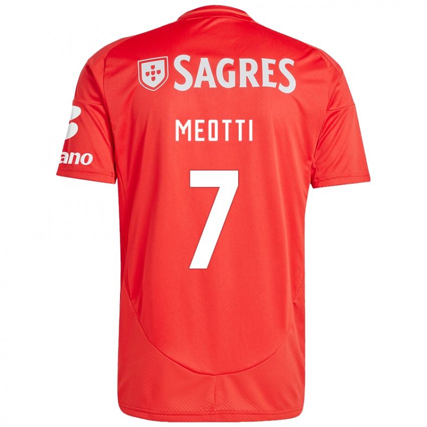 Damen Carlos Meotti #7 Rot Weiß Heimtrikot Trikot 2024/25 T-Shirt Österreich